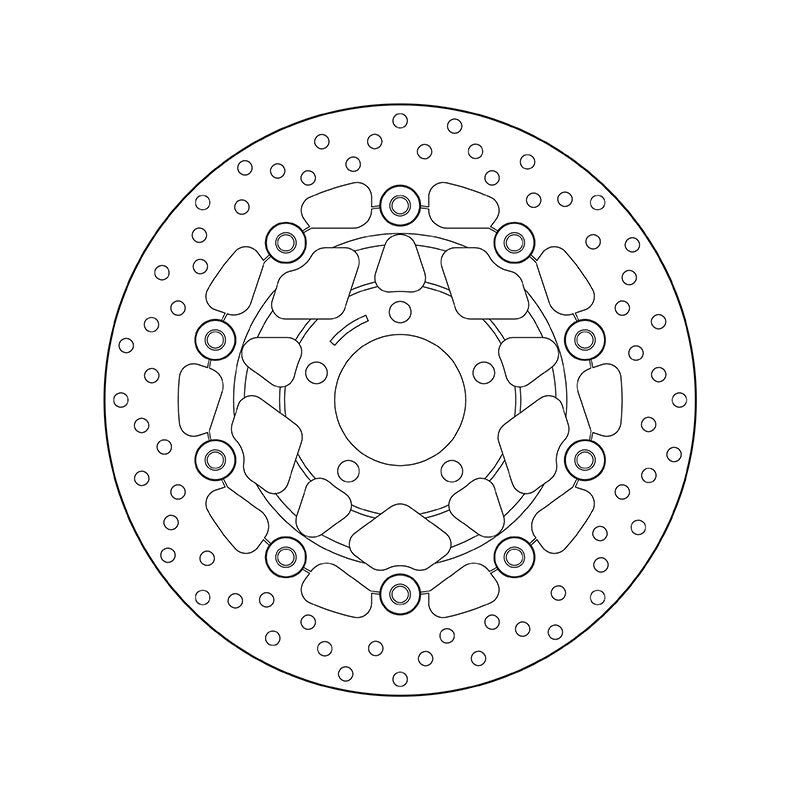 Suzuki Gsx 600 [BREMBO] - Series Oro round floating brake disc