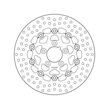 Harley Davidson Fxsts [BREMBO] - Series Oro round floating brake disc - 0