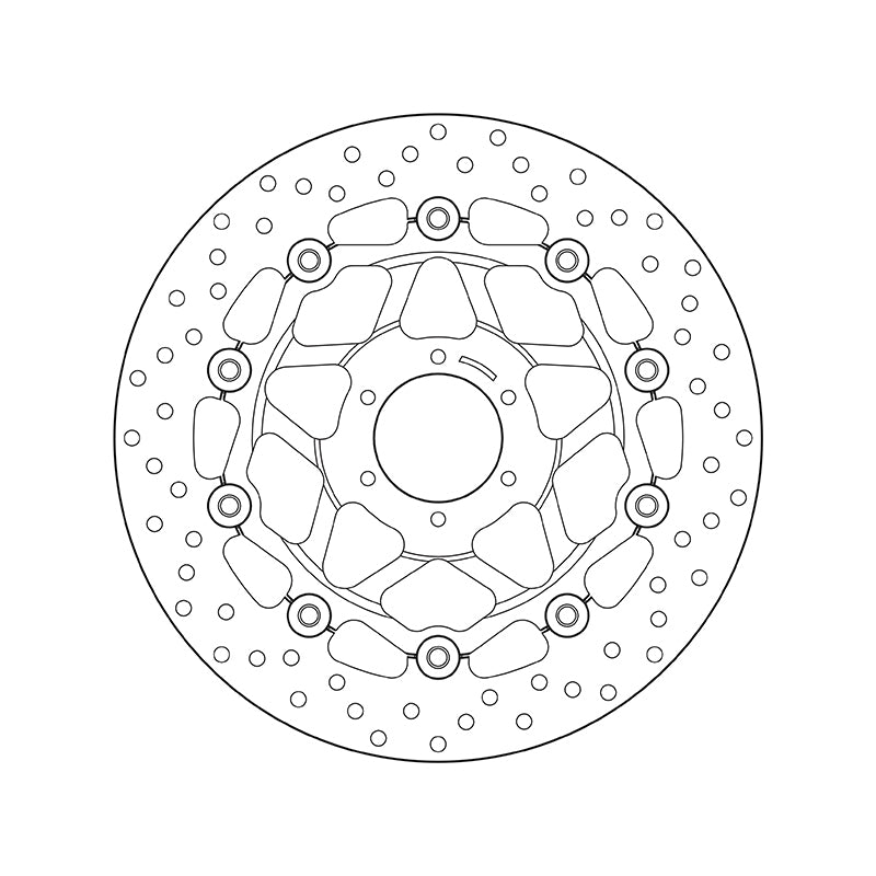 Honda Cb 600 F Hornet [BREMBO] - Series Oro round floating brake disc