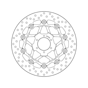 Honda Cb 600 [BREMBO] - Series Oro round floating brake disc - 0