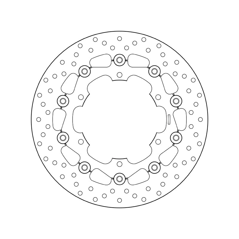 Yamaha Xvs 1100 [BREMBO] - Series Oro round floating brake disc