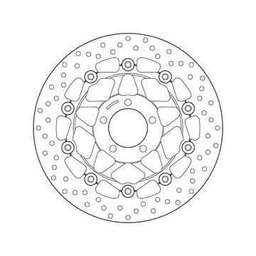 Kawasaki Zr 7 750 [BREMBO] - Series Oro round floating brake disc