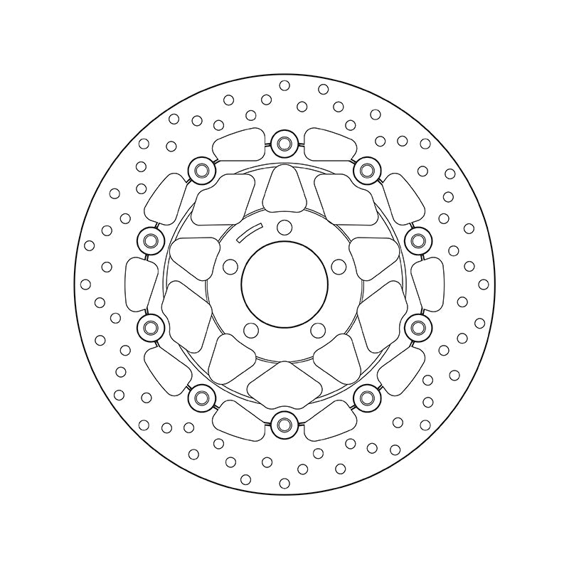 Kawasaki Zr [BREMBO] - Series Oro round floating brake disc