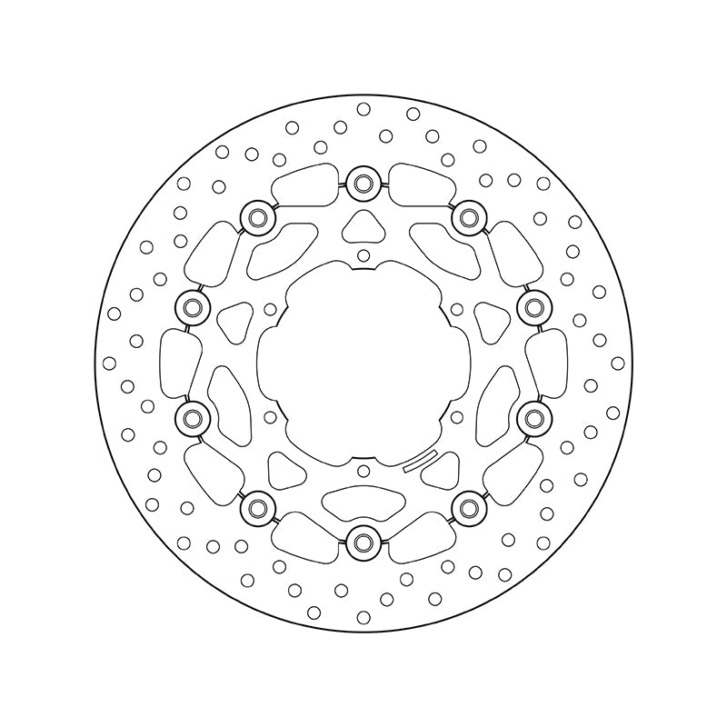 Bmw F 650 Gs Dakar [BREMBO] - Series Oro round floating brake disc