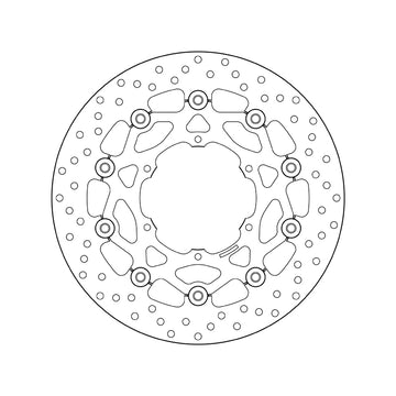 Bmw F 650 Gs Dakar [BREMBO] - Series Oro round floating brake disc - 0