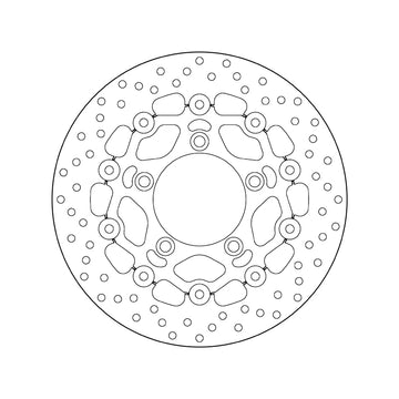 Kymco Ak 550 [BREMBO] - Series Oro round floating brake disc