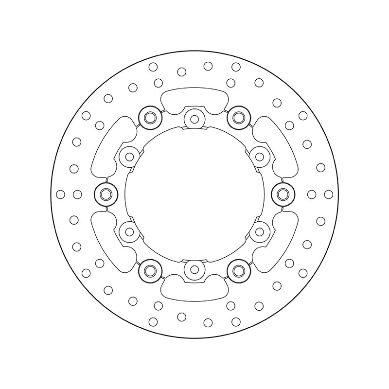 Ktm 690 Smc R [BREMBO] - Series Oro round floating brake discs - in pairs