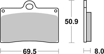 Husqvarna Smr 570 [BREMBO] - Competition Carbon Ceramic Brake Pads - 07BB15RC