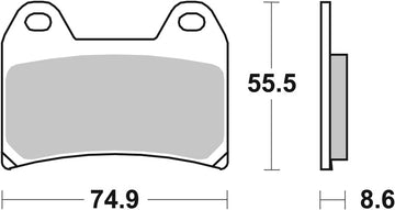Ducati S 800 [BREMBO] - Competition Carbon Ceramic Brake Pads - 07BB19RC
