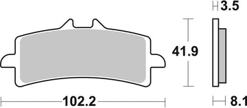 Suzuki Gsx-S 1000 Gx Touring [BREMBO] - Street Sintered Metal Brake Pads - 07BB37LA