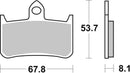 Honda Cb 900 Hornet [BREMBO] - Competition Carbon Ceramic Brake Pads - 07HO28RC-1