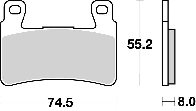 Honda Vtr 1000 [BREMBO] - Competition Carbon Ceramic Brake Pads - 07HO45RC