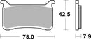 Honda Cbr 600 [BREMBO] - Competition Carbon Ceramic Brake Pads - 07HO63RC-1