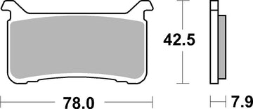 Honda Cbr 600 [BREMBO] - Competition Carbon Ceramic Brake Pads - 07HO63RC