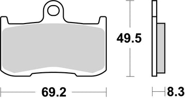Kawasaki Z Electric [BREMBO] - Competition Carbon Ceramic Brake Pads - 07KA23RC