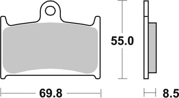 Triumph Daytona 1200 [BREMBO] - Competition Carbon Ceramic Brake Pads - 07SU14RC