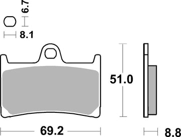 Yamaha Fjr [BREMBO] - Competition Carbon Ceramic Brake Pads - 07YA23RC
