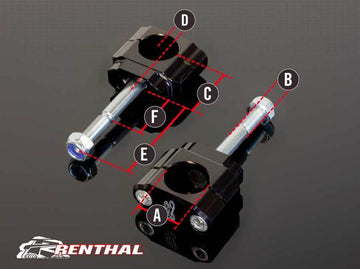 Ktm Adventure 790 [RENTHAL] - 36Tech handlebar mounts Ø36mm Fatbar®36 KTM/Husqvarna