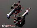 Yamaha Yz 450 [RENTHAL] - 36Tech handlebar mounts Ø36mm offset +5mm Fatbar®36