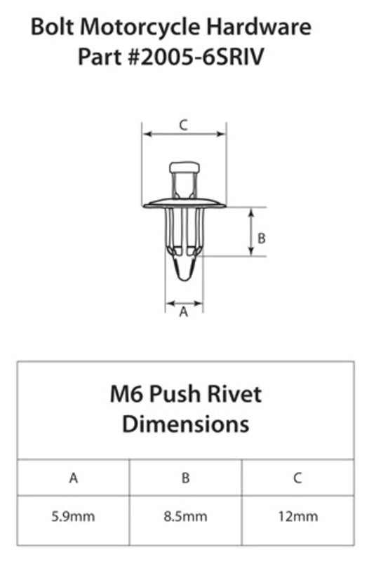 Honda CB 650 R RH02 [Bolt] - plastic rivets M6