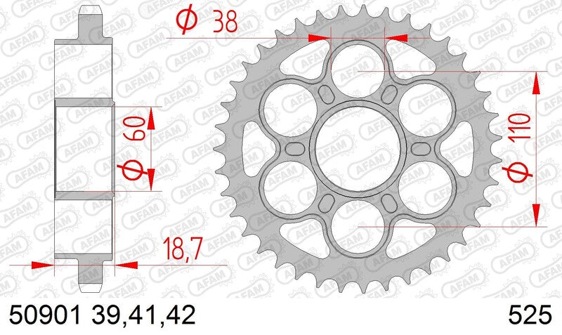 Ducati Panigale 1199 [AFAM] - Sprocket Steel Standard - 525
