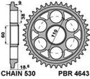 Ducati Multistrada 1260 [PBR] - Sprocket steel reinforced - 530-1