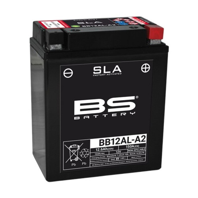 Kawasaki Zxr 750 [BS BATTERY] - SLA Maintenance Free Battery Factory Activated - BB12AL-A2