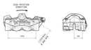 Ducati Monster 1200 [BREMBO] - M50 front left brake caliper titanium Ø30mm-2