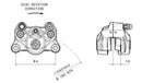 Ducati Monster 1200 [BREMBO] - Rear brake caliper Ø34mm titanium-2