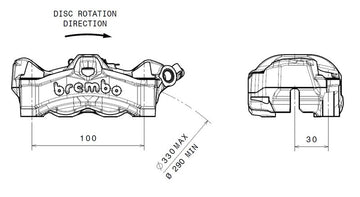Honda Cb 1000 [BREMBO] - Stylema brake caliper front left natural - 0