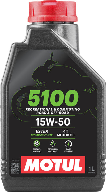 Engine oil 15W50 4T 1 liter for motorcycles [Motul]