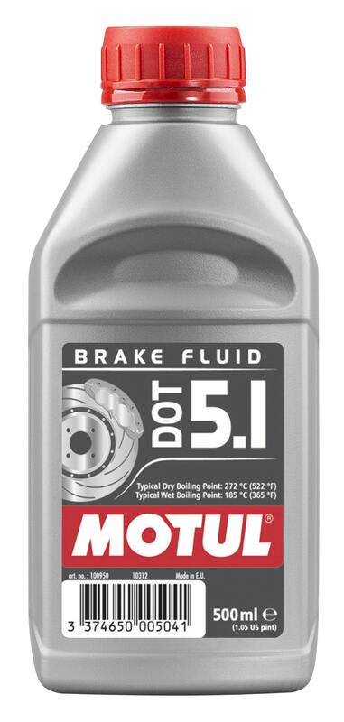 Dot 5.1 brake fluid 500ml for motorcycles [Motul]