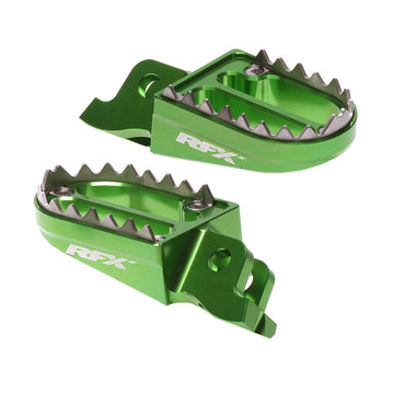 Kawasaki Kx 250 [RFX] - Pro 2 Foot Pegs (Green) - Kawasaki KXF250/450