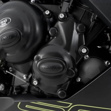 Triumph TRIDENT 660 [2021-2026] - Race Series Right Crankcase Cover Protector (Ignition) - Black Triumph Trident 660