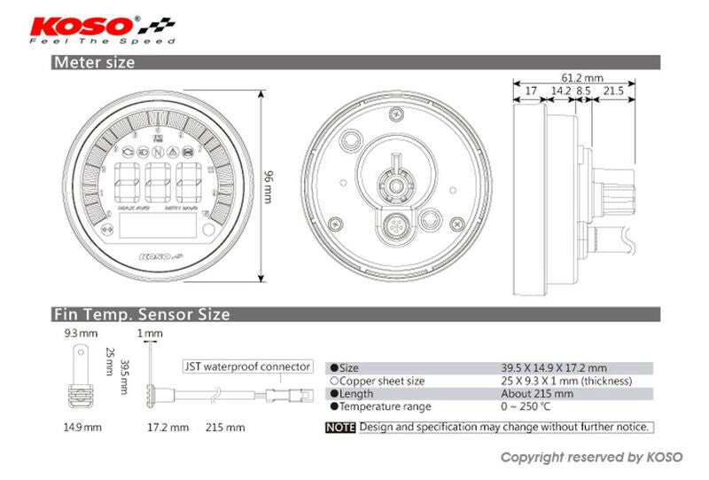Bmw R 1200 Nine T Scrambler [KOSO] - DL-04 Tachometer/Tachometer - BMW R Nine T