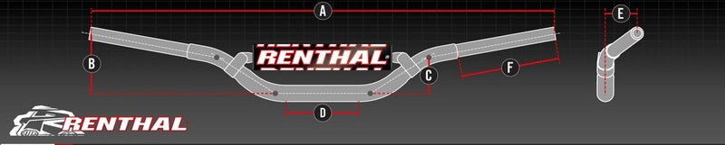 Honda XL 1000 [RENTHAL] - Handlebar LE2 hard anodized with padding