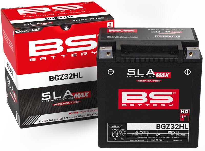 Harley Davidson Flhx [BS BATTERY] - SLA Maintenance Free Battery Factory Activated - BGZ32HL