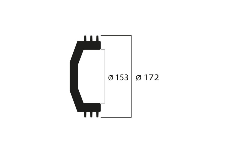 Kawasaki J 300 [MALOSSI] - Clutch bell Maxi Wing ø 153 mm