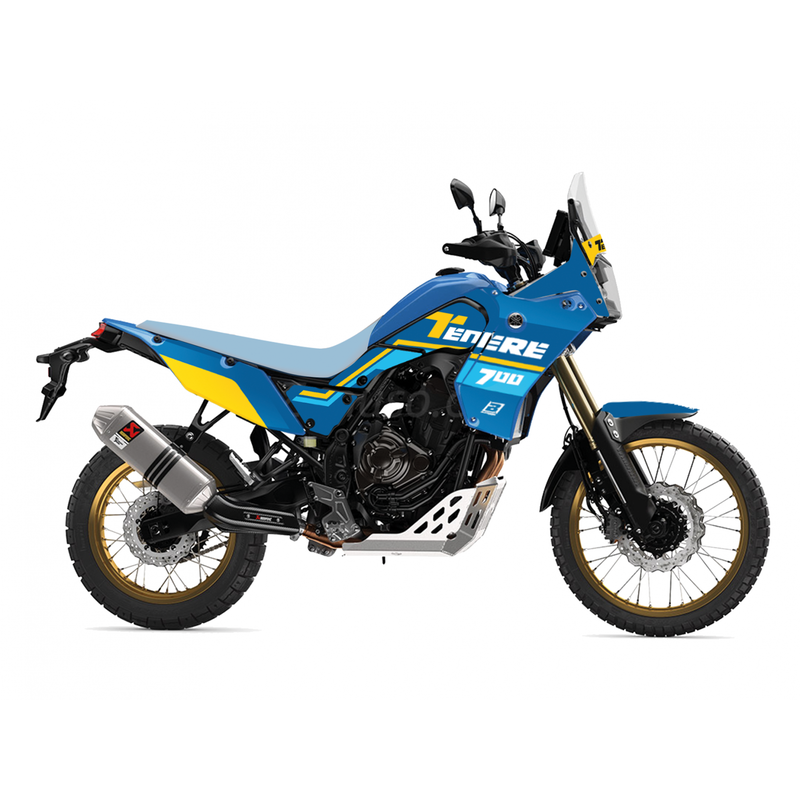 Yamaha Tenere 700 [BLACKBIRD] - Rally Ride Graphics Kit – Blue