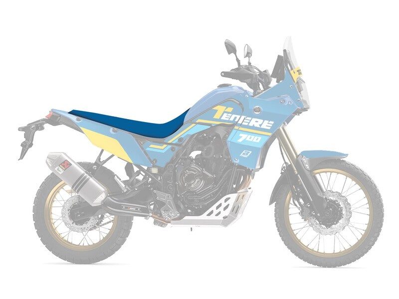 Yamaha Tenere 700 [BLACKBIRD] - Rally Ride Seat Cover - Black/Blue - 2 pieces