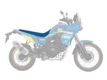 Yamaha Tenere 700 World Raid [BLACKBIRD] - Rally Ride Seat Cover – Black/Blue