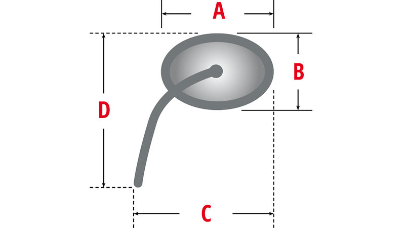 Motorcycle mirror Mo.View Race XL right 180mm e-tested [Motogadget]