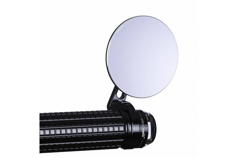 Mo.View Spy Handlebar End Mirror Round Black [MOTOGADGET] Front view