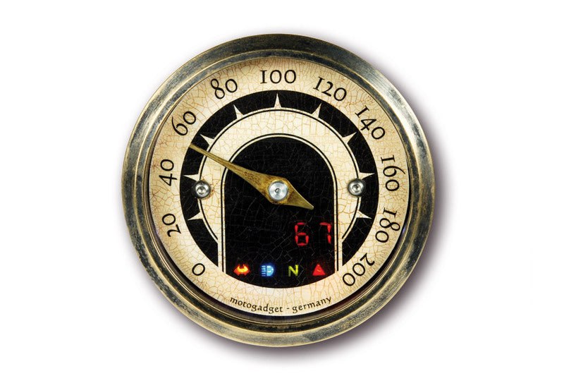 Analog Tascho MST Vintage brass ring for motorcycles [MotoGadget]