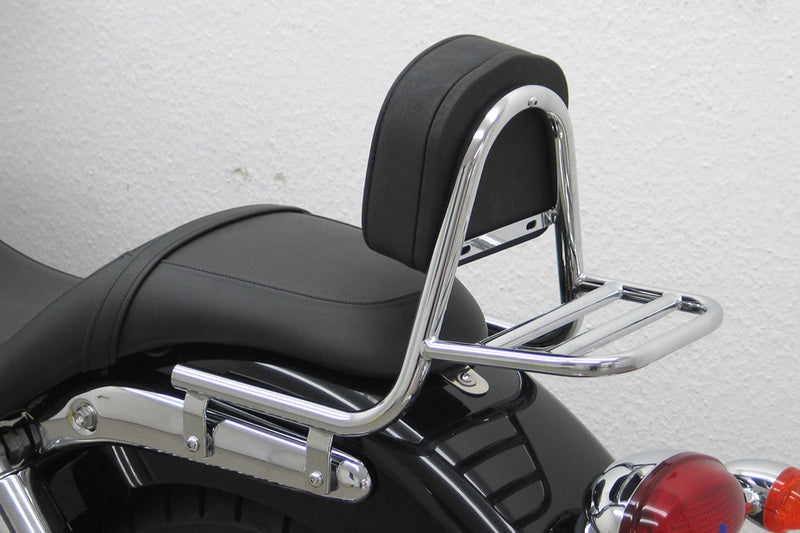 Triumph Speedmaster [FEHLING] - Sissy bar made of tube with cushion and luggage rack, Triumph Speedmaster 2008-