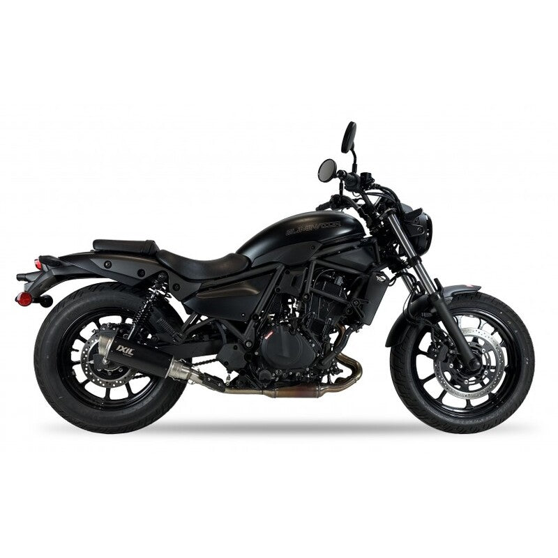 Kawasaki Eliminator 500 [IXIL] - RC3B Slip-On Silencer Stainless Steel Black