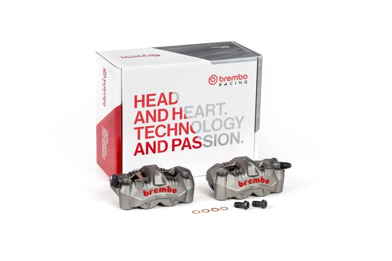 Kawasaki Zr 400 [BREMBO RACING] - GP4-RS Pair of front radial brake calipers 4 pistons Ø3mm