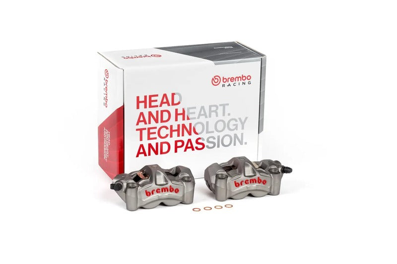 Ducati Hypermotard 1100 [BREMBO RACING] - M5 pair of front radial brake calipers 4 pistons Ø3mm