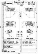 Kawasaki Zx-10Rr [BREMBO RACING] - UPGRADE GP4-RB 4-piston brake calipers (pair) front, Ø 30/34 mm