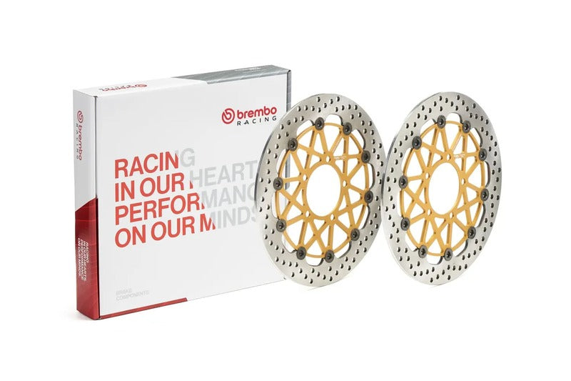Triumph Street Triple 765 [BREMBO RACING] - UPGRADE Supersport pair of floating brake discs - 208973756